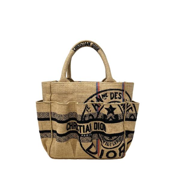NEW DIOR small jute catherine tote in natural - Picture 1 of 5